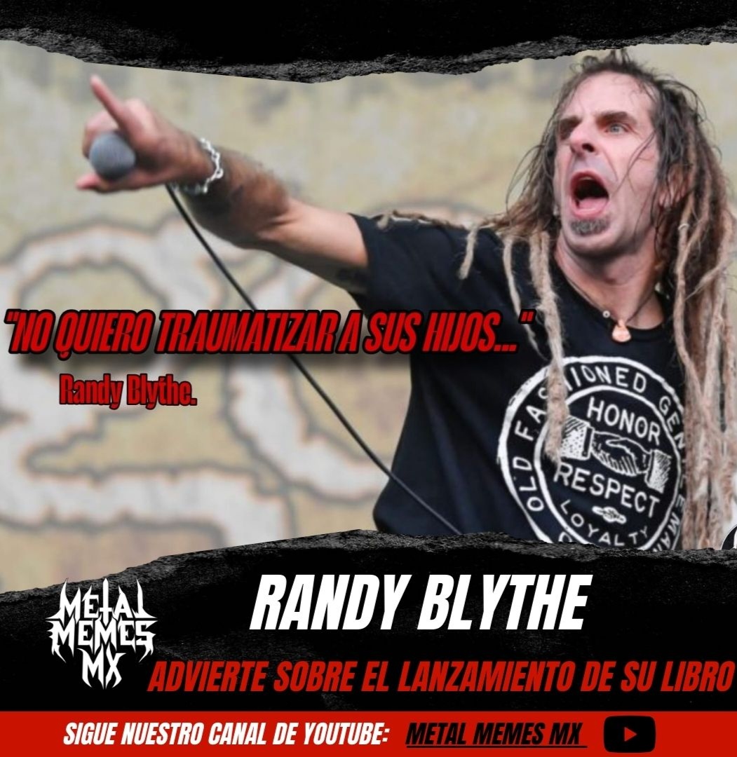 RANDY BLYTHE ADVIERTE SOBRE SU NUEVO LIBRO